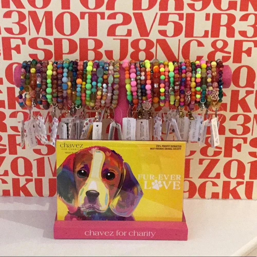 Chavez for Charity Dog Charm Bracelet, NWT